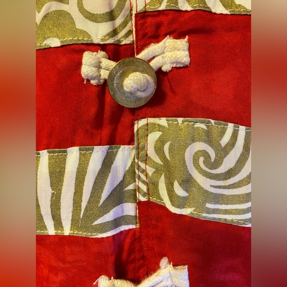 Nativewear Designs red soft rayon jacket with metal jingle coins - Picture 10 of 10